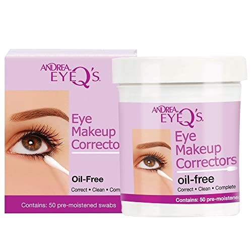 Andrea Eyeq's Oil-free Eye Make-up Correctors Pre-moistened Swabs, 50-Count (Pack of 3)