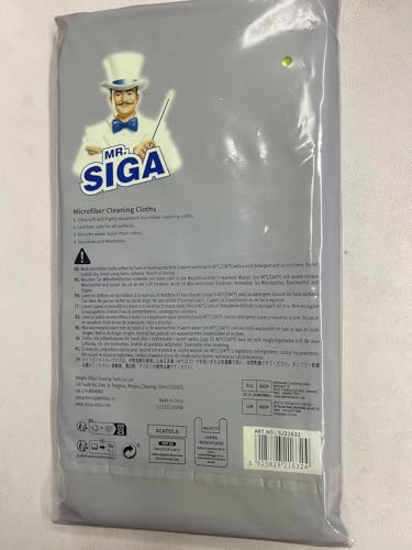 MR.SIGA Microfiber Cleaning Cloth,Pack of 12,Size:12.6" x 12.6"