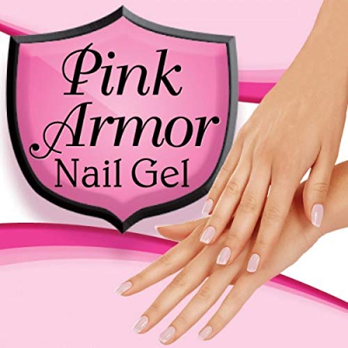 Ontel Armor Nail Gel, Pink, 0.45 Fl Oz, As Seen on TV