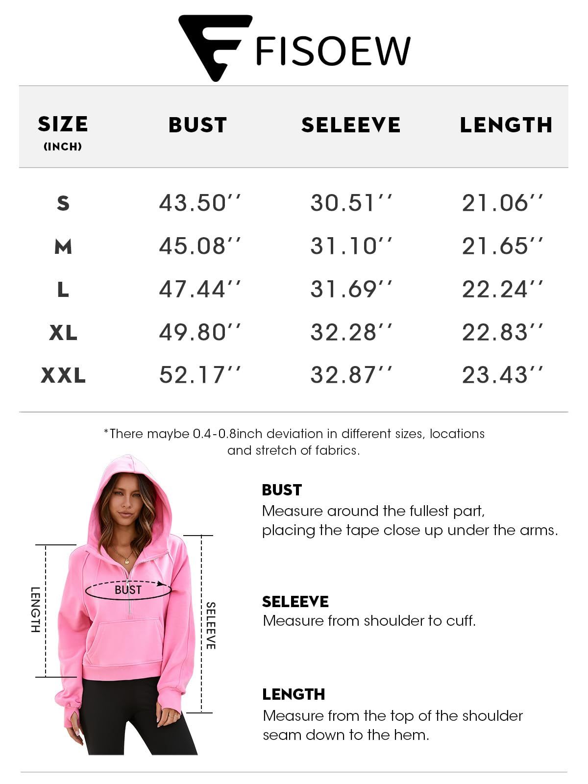 Womens Hooded Pullover Sweatshirts Half Zipper Crop Hoodie Fleece Lined Collar Zip Up Hoodies Cropped Long Sleeve Tops