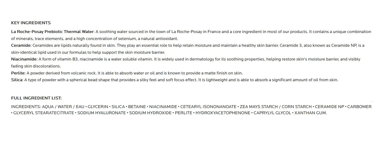 La Roche-Posay Toleriane Double Repair Matte Face Moisturizer, Daily Moisturizer For Oily Skin With Ceramide And Niacinamide For All Skin Tones, Oil Free, Non-Comedogenic