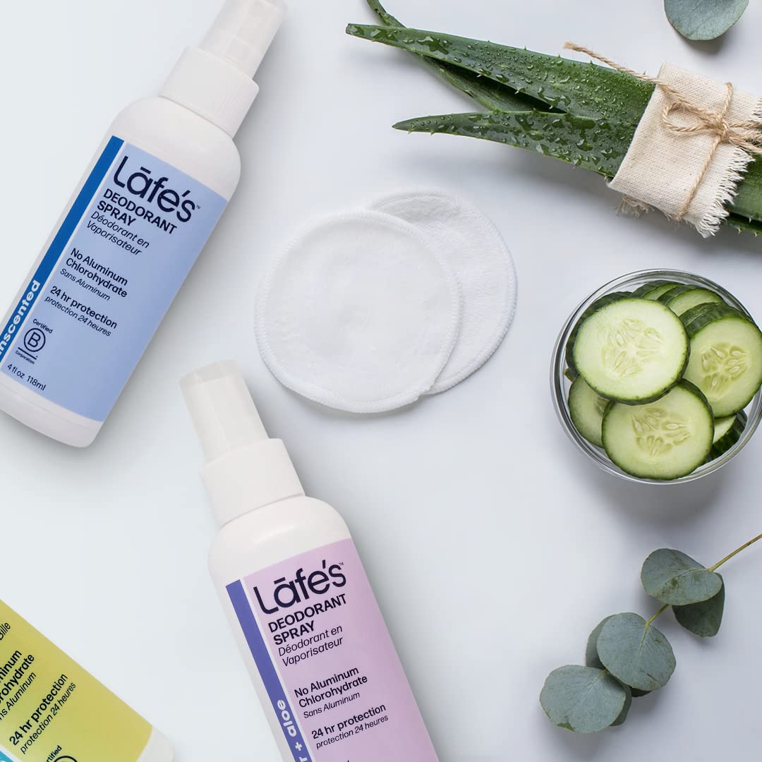 Lafe's Natural Deodorant | 4oz Aluminum Free Natural Deodorant Spray | Lavender & Aloe | 2 Pack