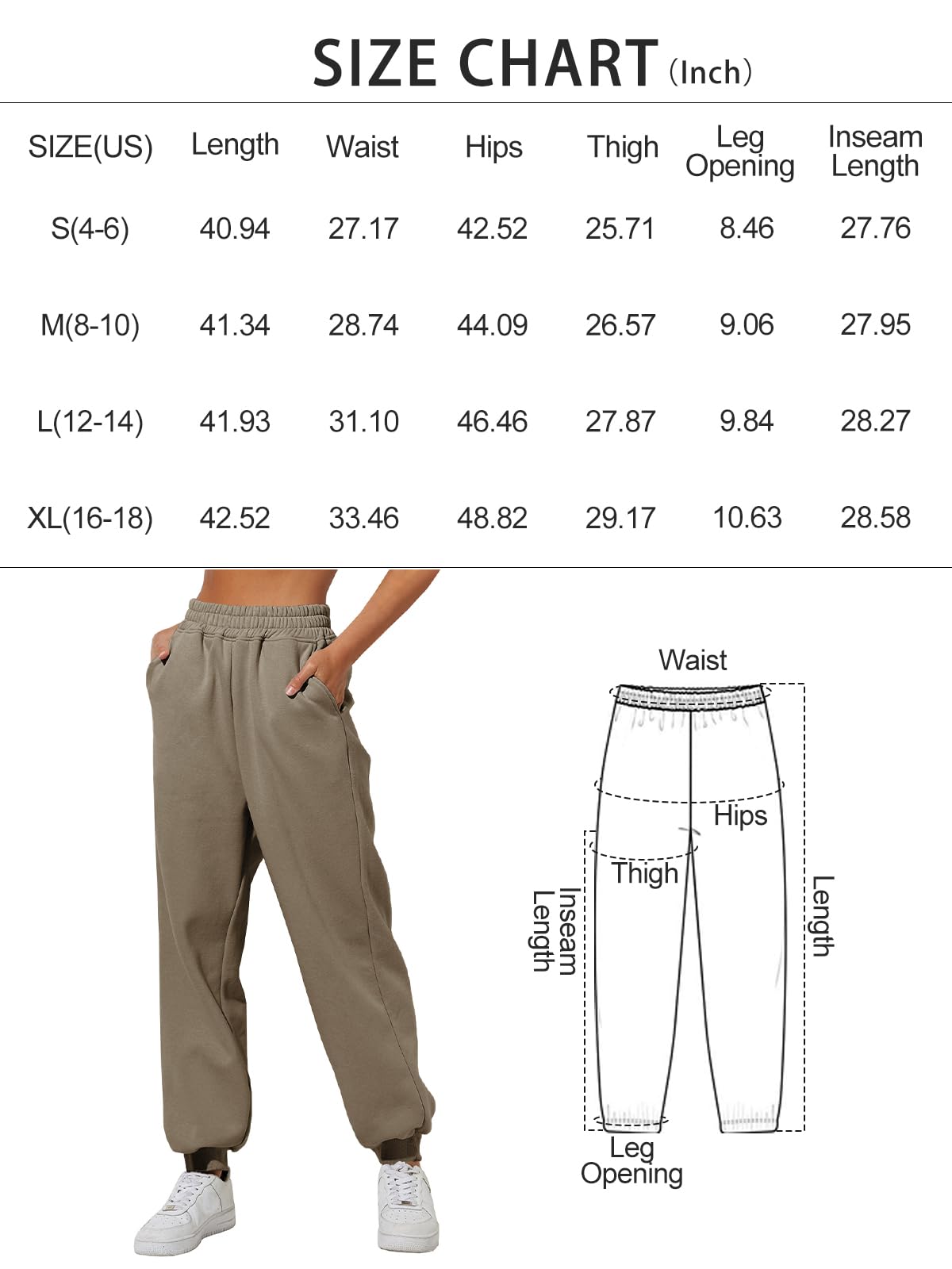 Yovela Sweatpants Women Baggy High Waisted Sweat Pants Fall Clothes Casual Joggers Y2k Aesthetic 2024 Winter Fashion Trendy Warm Outfits Cute Comfy Tall Trousers with Pockets Green S