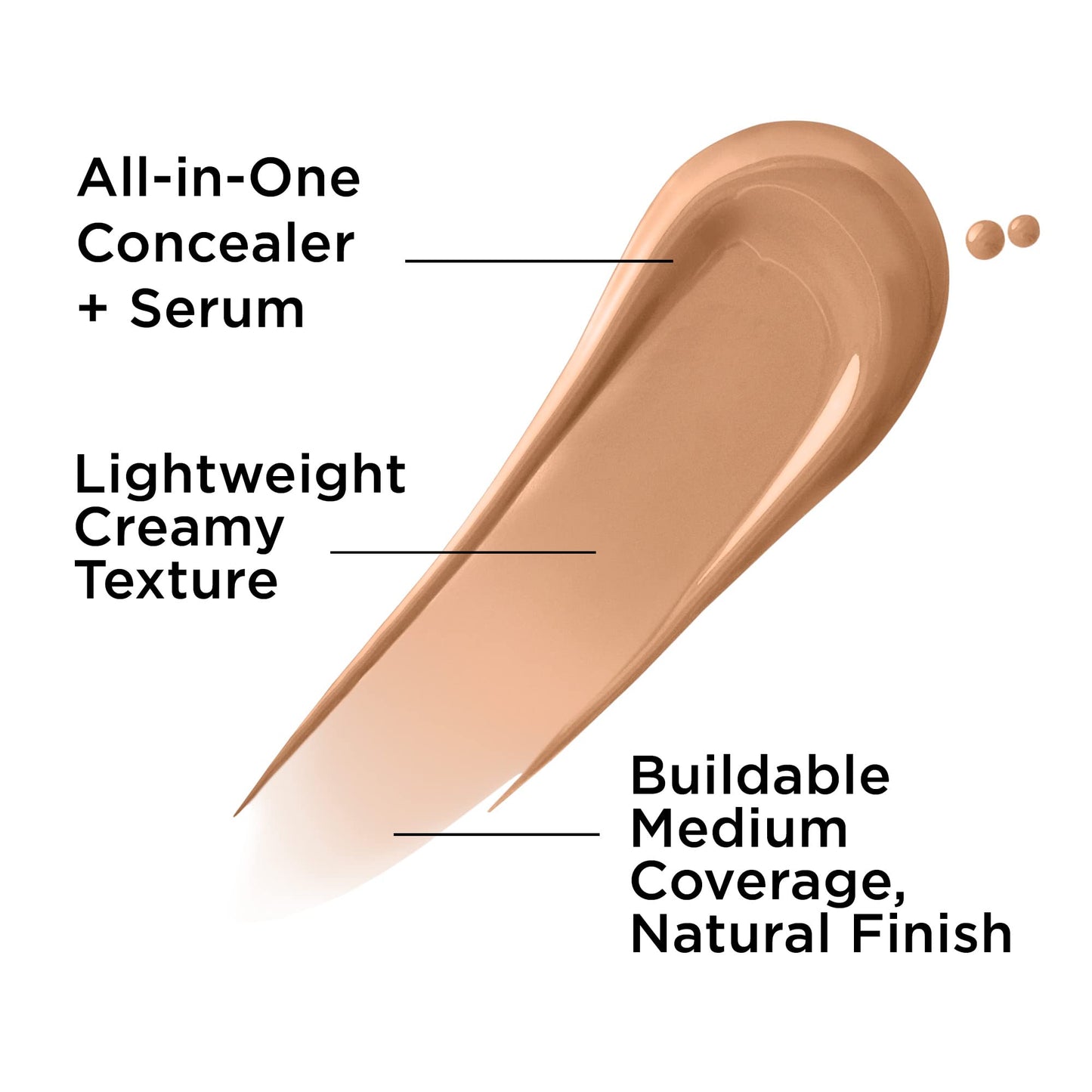 IT Cosmetics Bye Bye Dark Spots Concealer + Brightening Serum – 2% Niacinamide, Hyaluronic Acid & Caffeine - Medium Coverage, Natural Finish, All Skin Types – 30 Medium Cool, 0.22 fl. oz