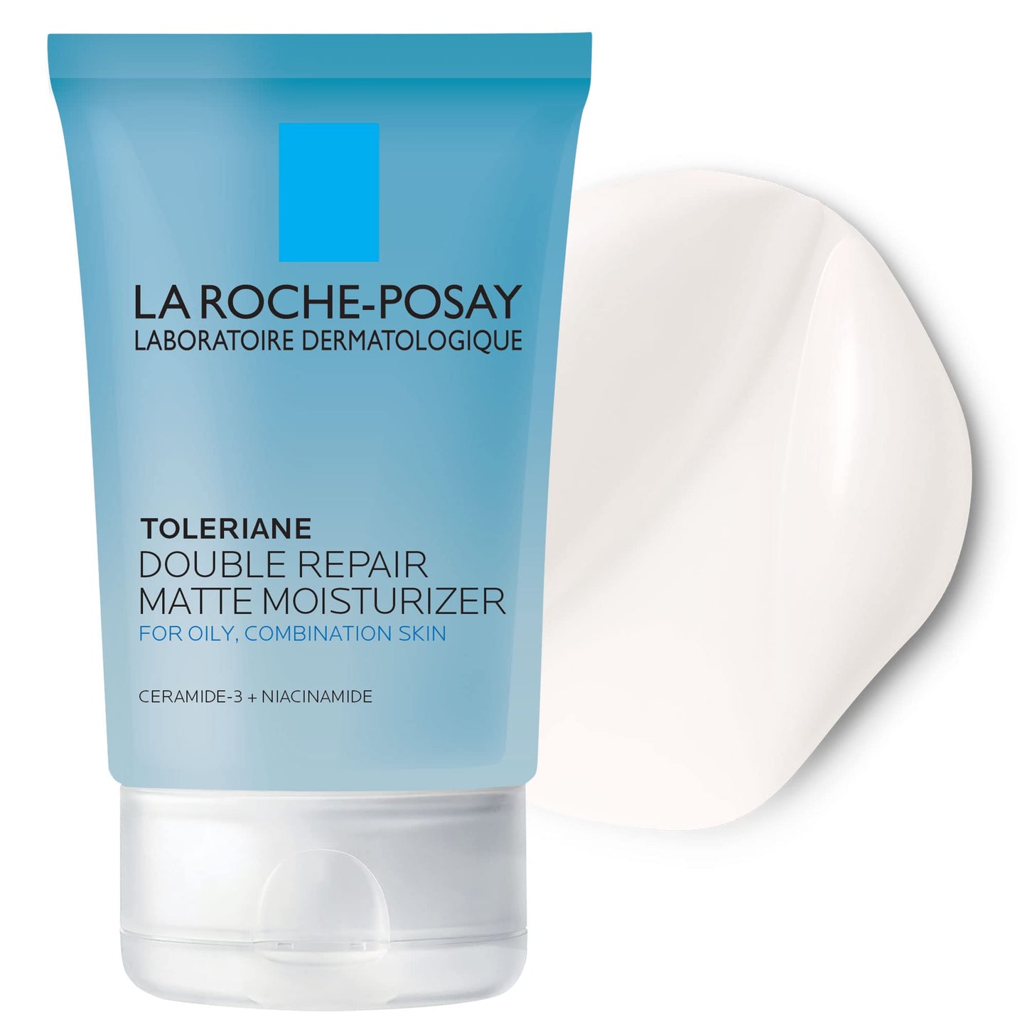 La Roche-Posay Toleriane Double Repair Matte Face Moisturizer, Daily Moisturizer For Oily Skin With Ceramide And Niacinamide For All Skin Tones, Oil Free, Non-Comedogenic