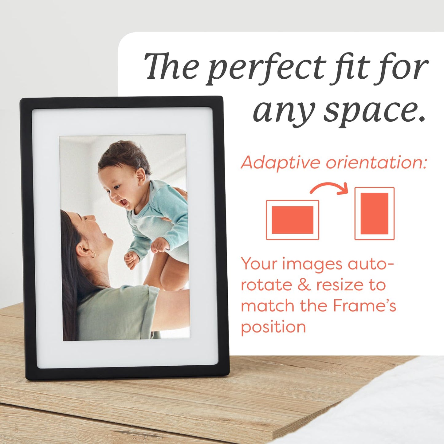 Skylight Digital Picture Frame - WiFi Enabled with Load from Phone Capability, Touch Screen Digital Photo Frame Display - Customizable Gift for Friends and Family - 10 Inch Black