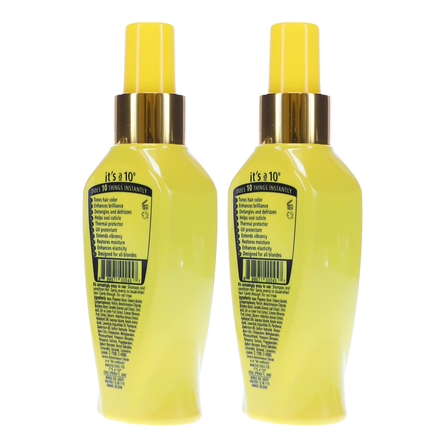 It's A 10 Haircare Miracle Leave-In Conditioner Spray for Blondes - 4 oz. - 2ct