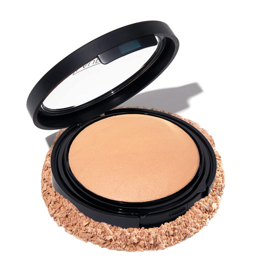 LAURA GELLER NEW YORK Baked Double Take Powder Foundation - Light - Buildable Medium to Full Coverage - Matte Finish